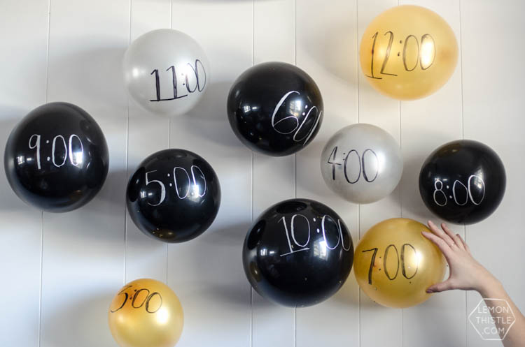 DIY Balloon Memory Wall for New Years Eve!