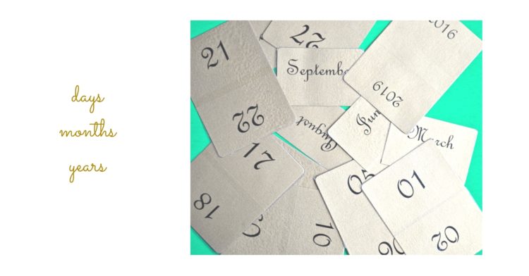 DIY Decoupage Desktop Calendar