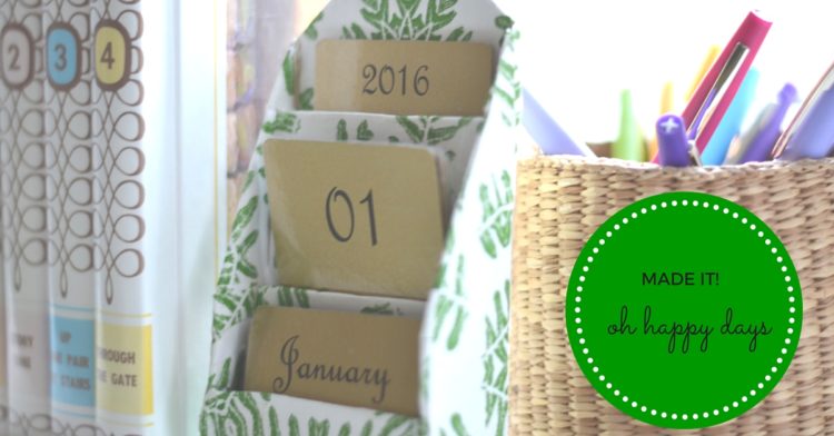 DIY Decoupage Desktop Calendar