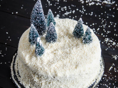 DIY Winter Scene Cake Makeover- perfect for the holidays!