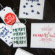Hand Lettered Watercolor Holiday Cards and Tags- Printable