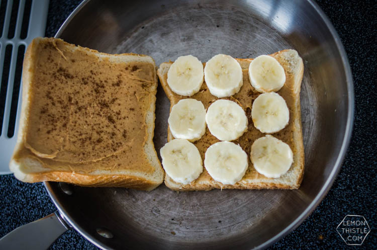 PB Banana and Honey Grilled Sammy