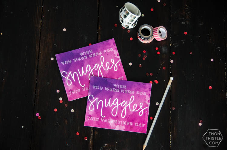 Hand Lettered Watercolor Valentine's Day Postcard- To One Sweet Friend