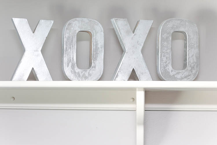 DIY Faux Metal Letters- such a classy decoration!