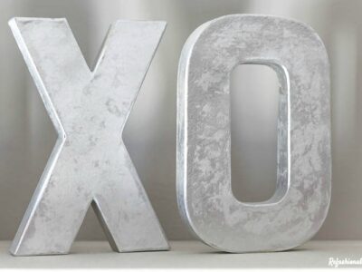 DIY Faux Metal Letters- such a classy decoration!