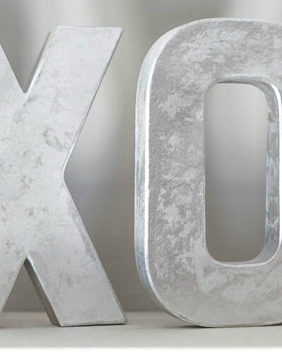 DIY Faux Metal Letters- such a classy decoration!