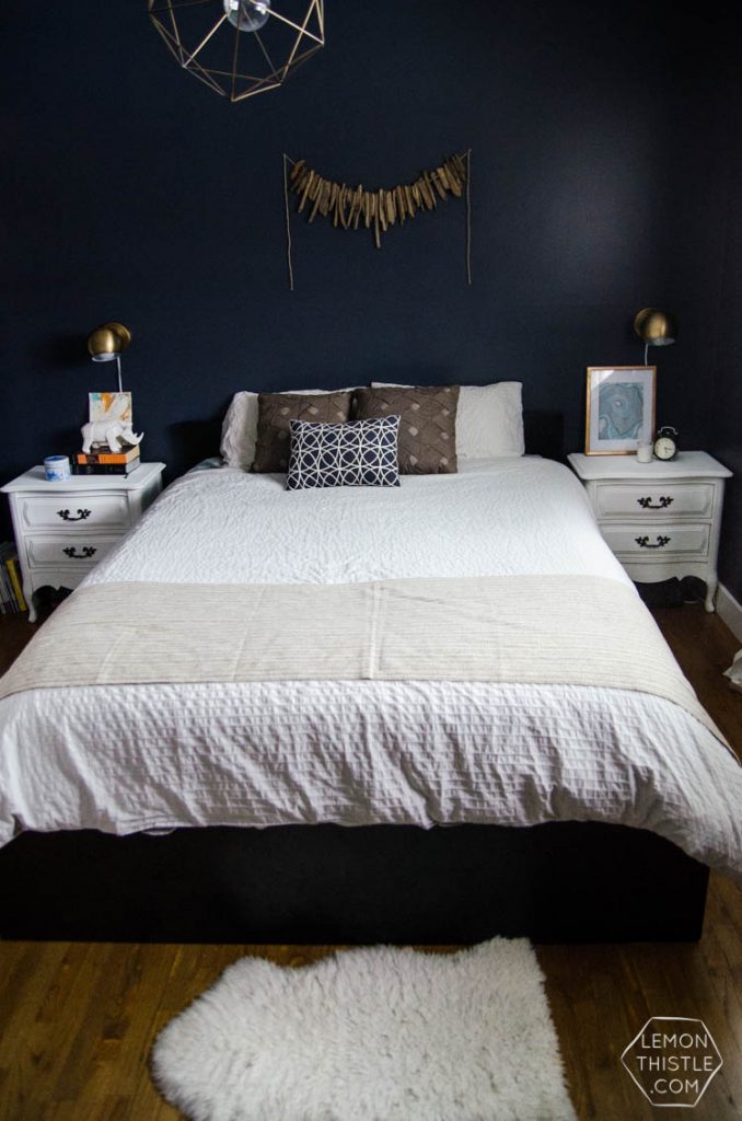 Moody Bedroom Update and Chalk Paint Dressers - Lemon Thistle