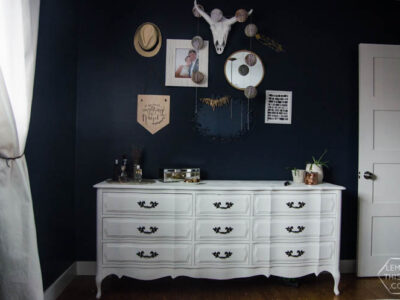 Moody Boho Bedroom Update (and chalk spraypainted dressers!)