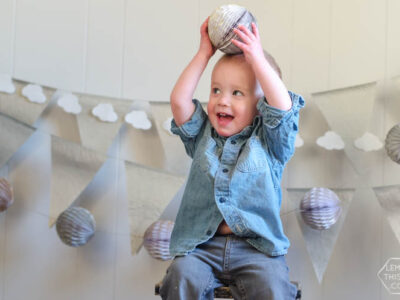 DIY Metallic Mini Honeycomb Garland- so fun for a party or just home decor!