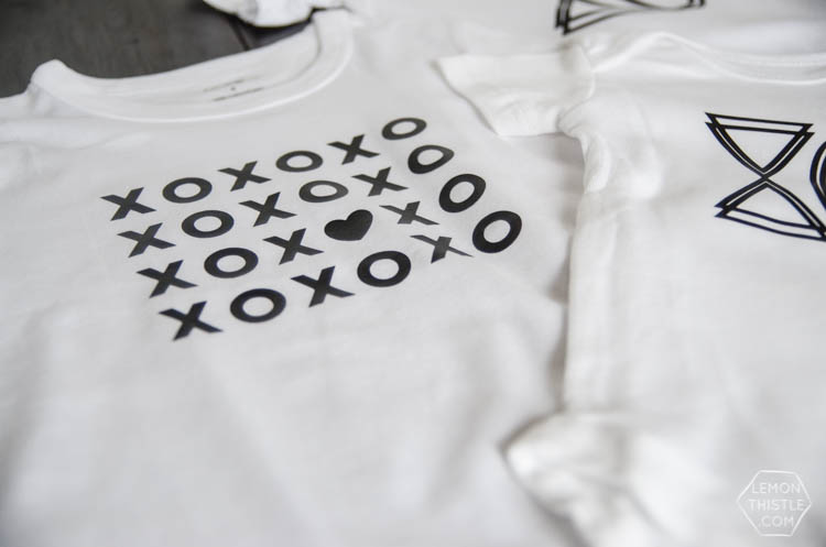 DIY XO T-Shirts... how fun are these to make for valentine's day!? Plus- it's a free printable design