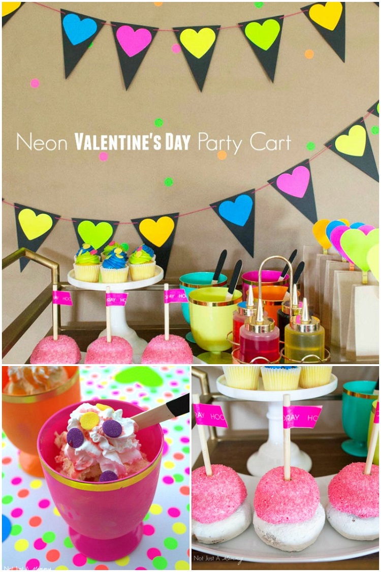 A DIY Neon Valentines Day Party- so fun!!