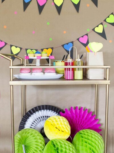 A DIY Neon Valentines Day Party- so fun!!