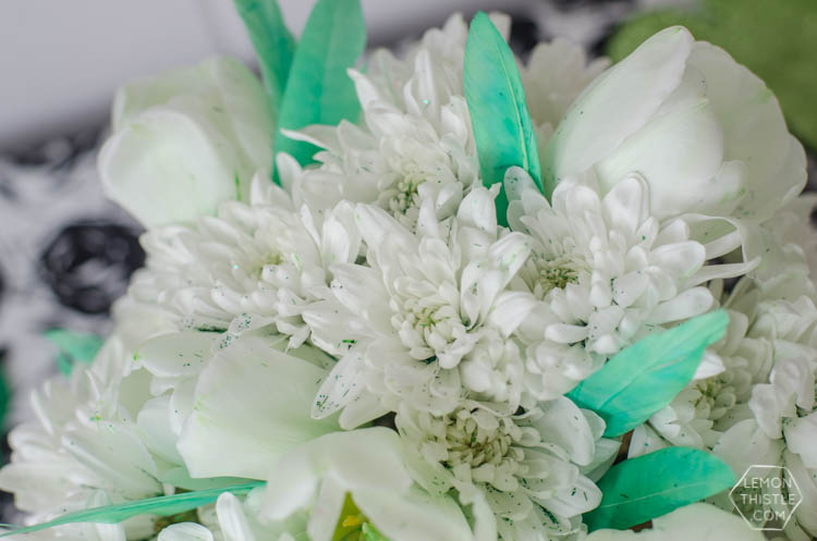 DIY Saint Patrick's Day Floral Centrepiece- using grocery store flowers!