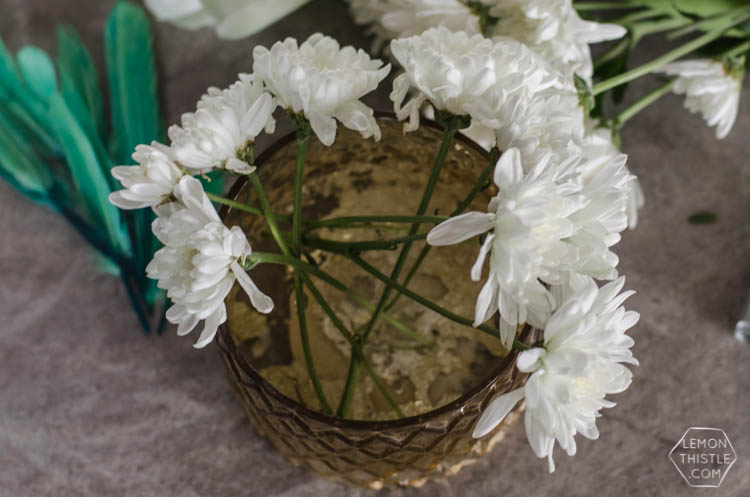DIY Saint Patrick's Day Floral Centrepiece- using grocery store flowers!
