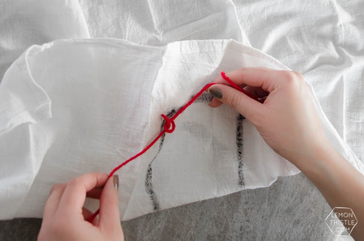 DIY Bunny Tail Tea Towel... isn't this adorable?! I love the pom pom