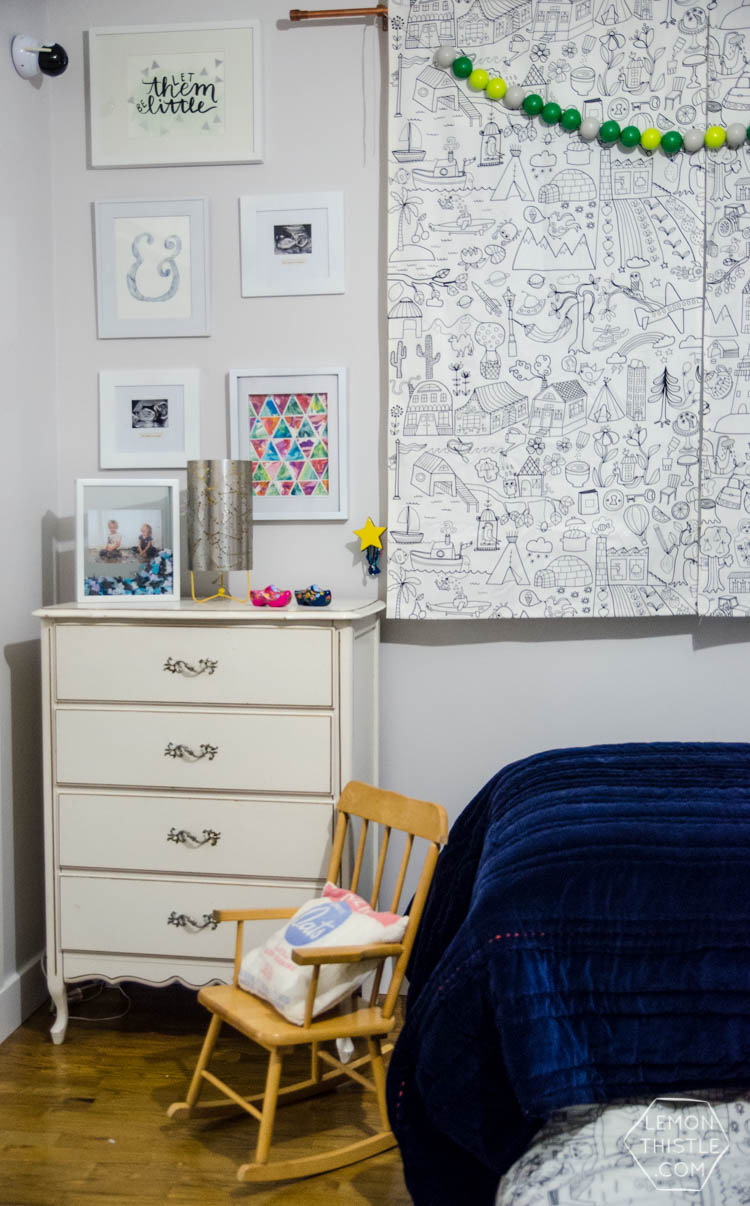 Shared kids bedroom for a boy and girl- I love this!