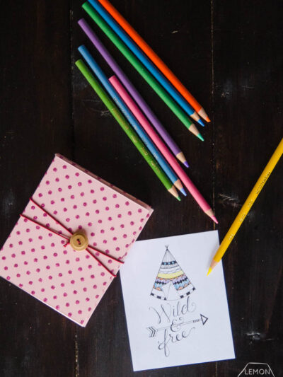 DIY Mini Colouring Sheet Kit- so fun to take along in your purse or on trips!