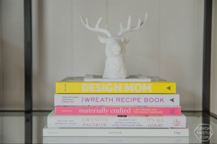 Styling a bookcase with kids. YES! Just because you have kids doesn't mean you can't have nice things.
