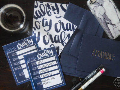How to host a crafternoon! And free printable invitations