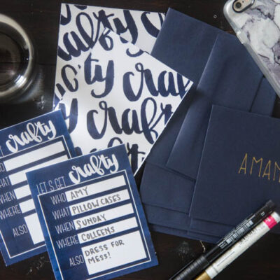 How to host a crafternoon! And free printable invitations