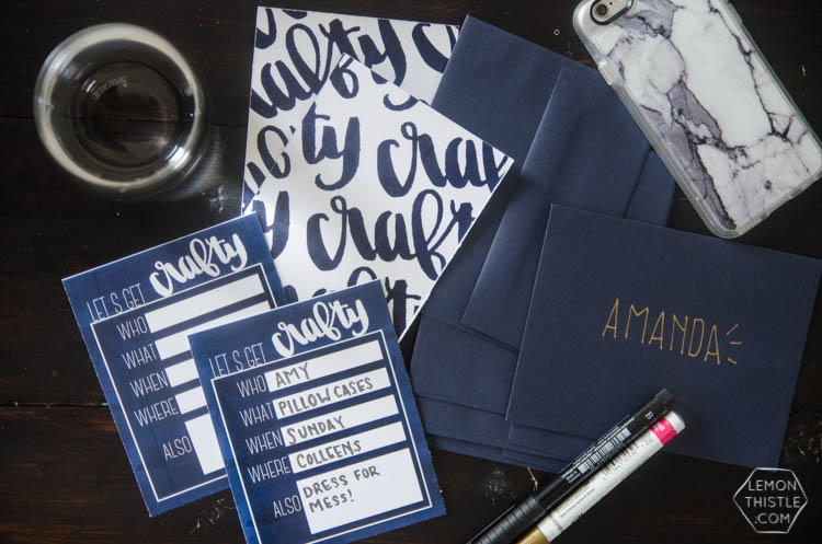 How to host a crafternoon! And free printable invitations