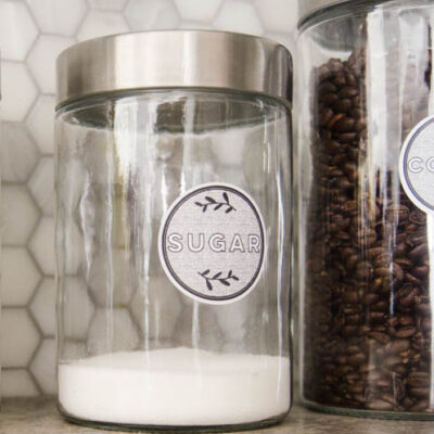 I love these black and white free printable pantry labels! They're so modern compared to most