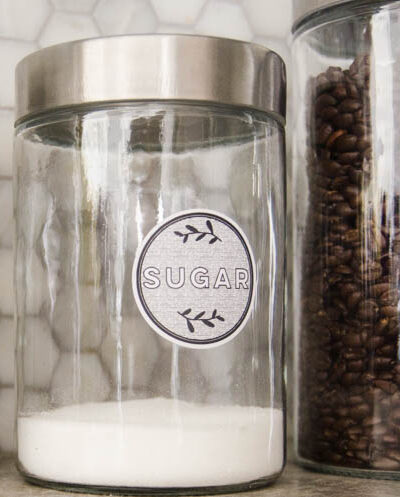 I love these black and white free printable pantry labels! They're so modern compared to most