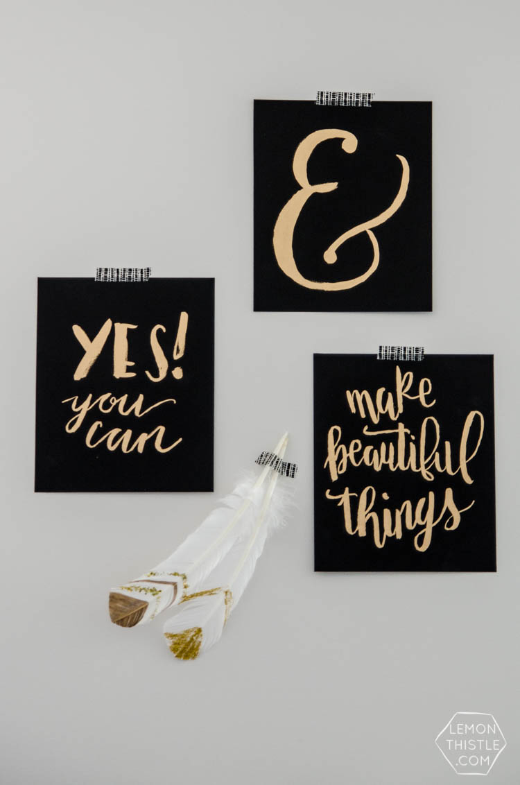 DIY Faux Gold Leaf- the easiest, least messy, most affordable way by far
