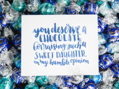 I love these cheeky fathers day cards! Perfect for the dad who loves his chocolate