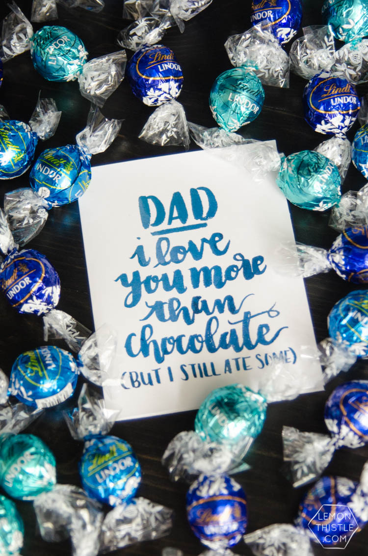I love these cheeky fathers day cards! Perfect for the dad who loves his chocolate