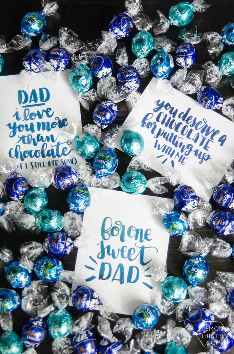 I love these cheeky fathers day cards! Perfect for the dad who loves his chocolate