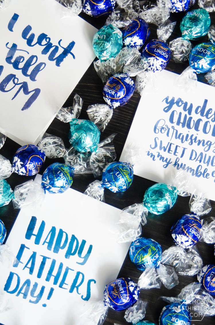I love these cheeky fathers day cards! Perfect for the dad who loves his chocolate