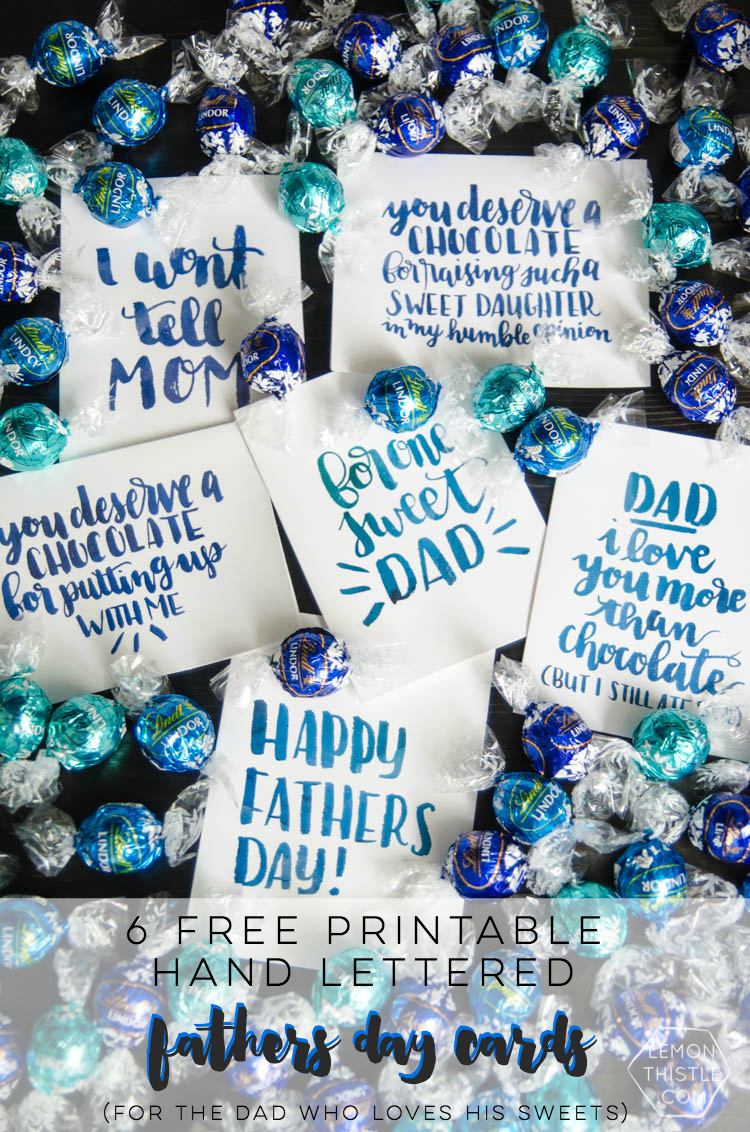 I love these cheeky fathers day cards! Perfect for the dad who loves his chocolate