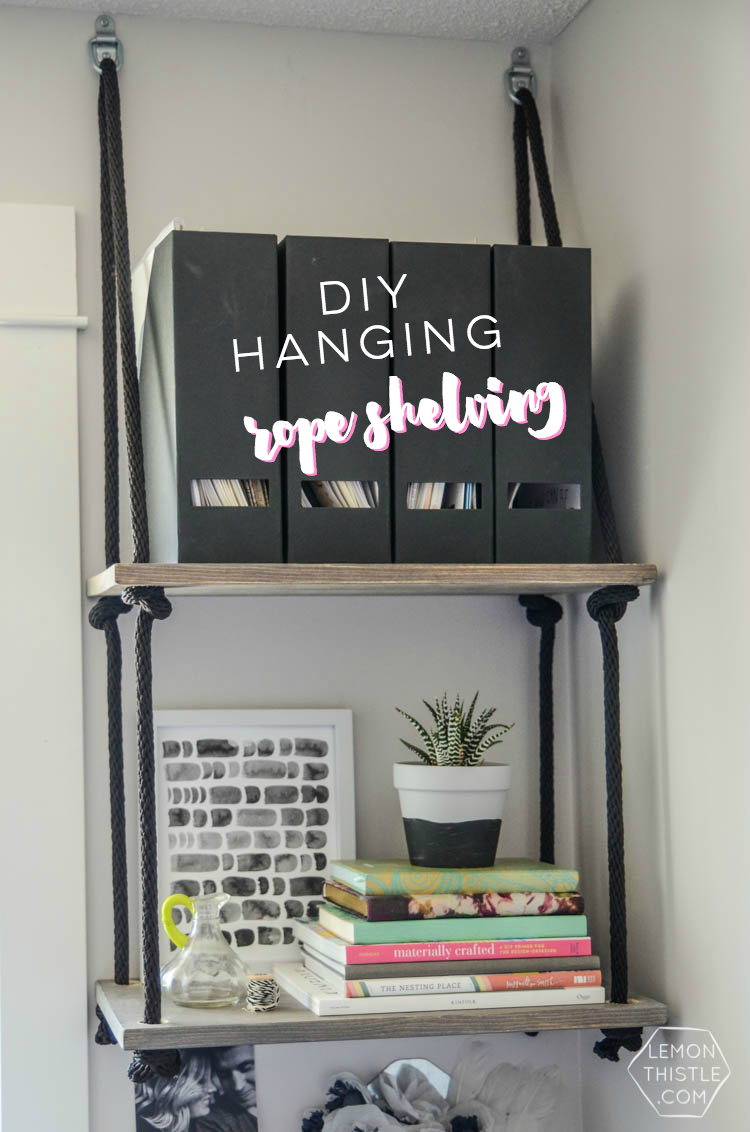 Diy Hanging Shelves And Farewell Office Lemon Thistle