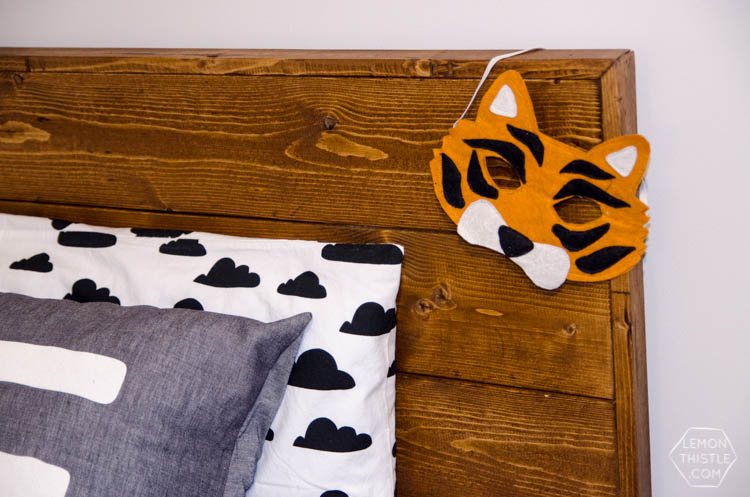 DIY Framed Wood Plank Twin Beds with detailed how-to instructions and measurements... I love these! Kids could grow with them