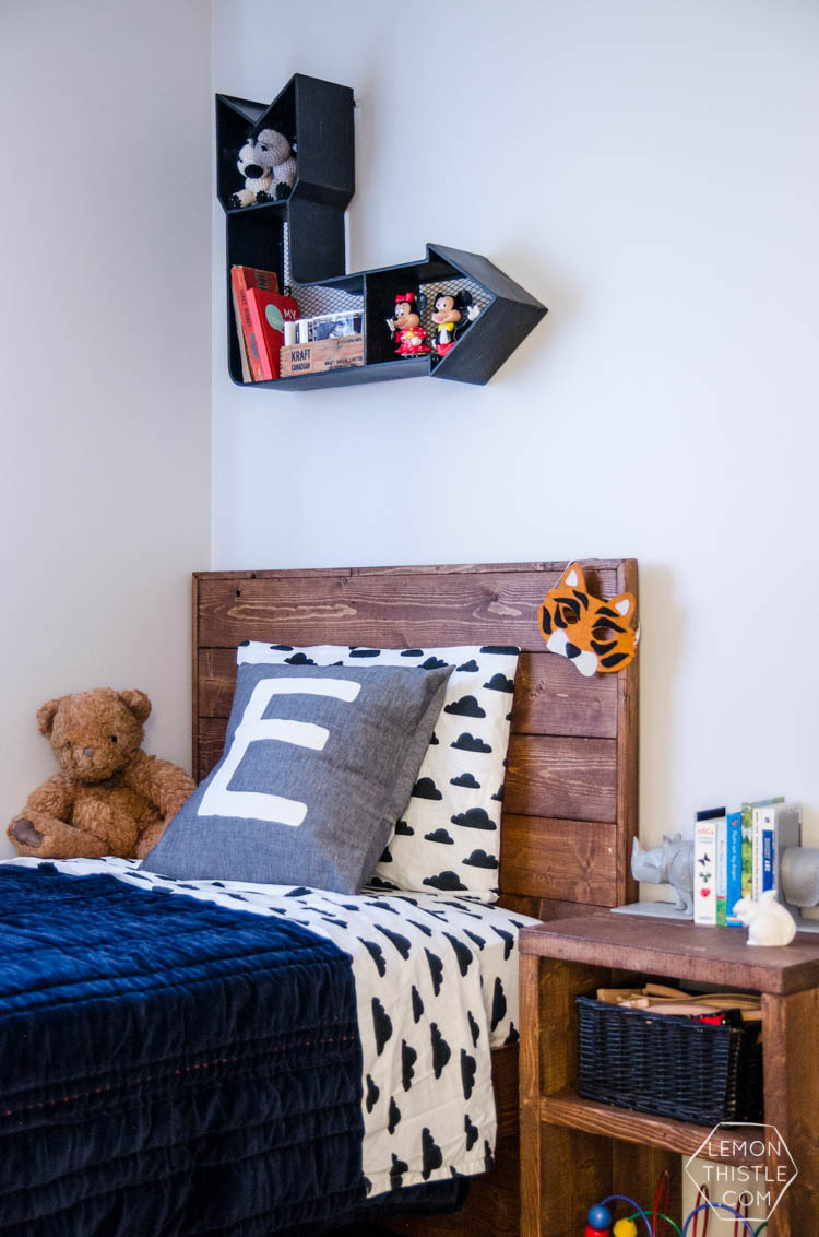 DIY Framed Wood Plank Twin Beds with detailed how-to instructions and measurements... I love these! Kids could grow with them
