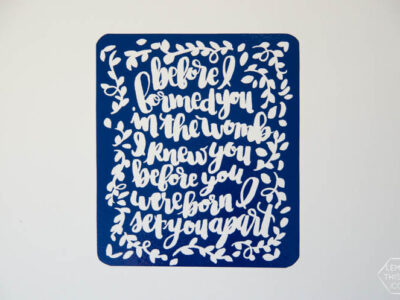 DIY Reverse Vinyl Wall Art... I love this! such a modern update on the vinyl quotes that are out there. Plus the printable is cute! Perfect for a nursery.