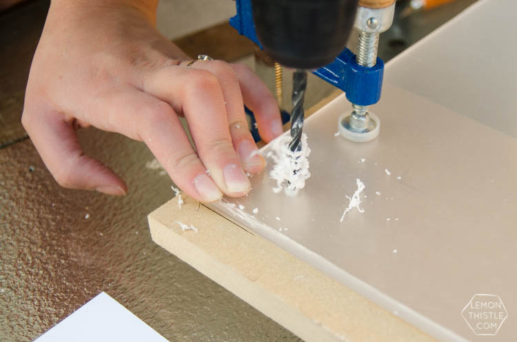 DIY brass and acrylic floating frames- for a fraction of the cost! So modern, I love it!