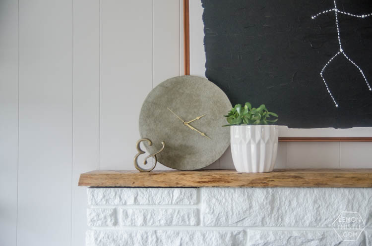 I love that concrete clock! I can't believe it's so simple to DIY