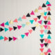 How to DIY a giant triangle garland... it's THAT garland! Finally, instructions I can manage- and I like the options to space out the triangles.