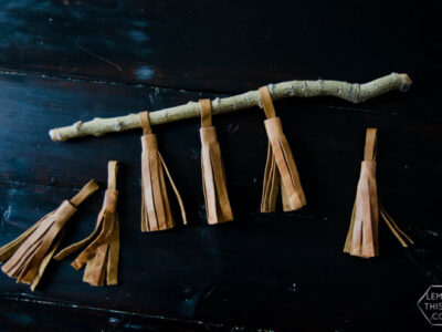 Simple DIY Leather Tassels (a video)... I never thought to get leather like this! Brilliant!