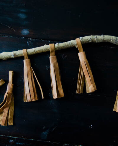 Simple DIY Leather Tassels (a video)... I never thought to get leather like this! Brilliant!