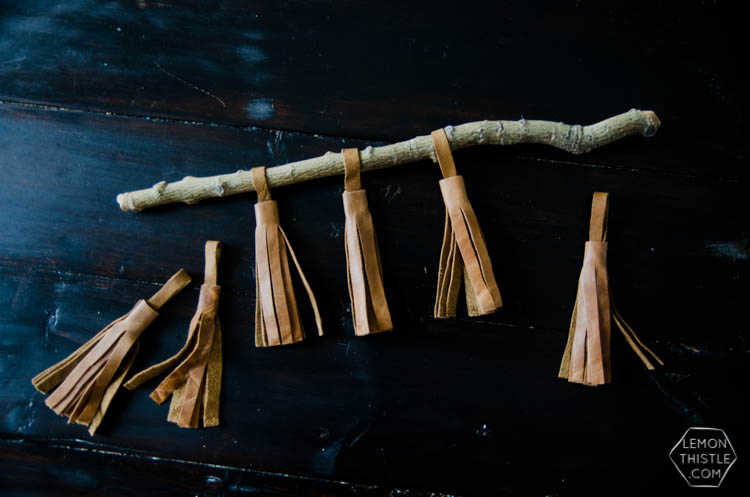 Simple DIY Leather Tassels (a video)... I never thought to get leather like this! Brilliant!