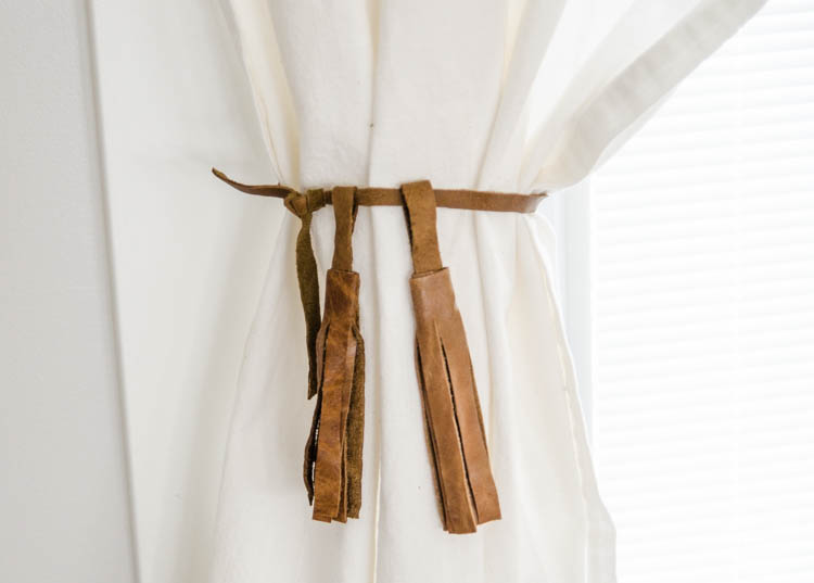 Simple DIY Leather Tassels (a video)... I never thought to get leather like this! Brilliant!