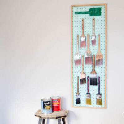 DIY framed pegboard tutorial