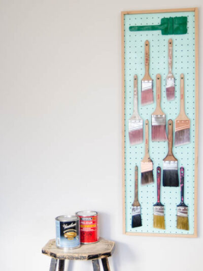 DIY framed pegboard tutorial