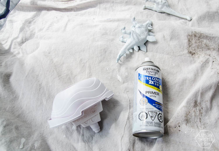 DIY Quirky Decor for pennies (and spraypainting tips!)