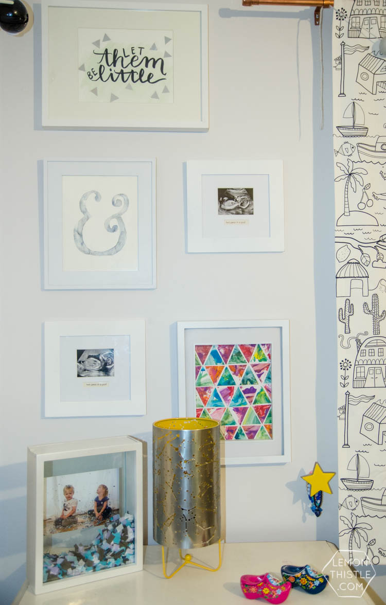 DIY Confetti Filled Shadow Box- this is such a fun idea! I love it for a kids room or even for an engagement! 