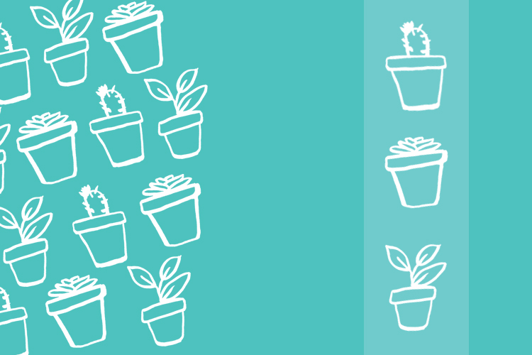 Such cute little plant pots! There are so many ways you could use these hand drawn design elements- love that they're free!