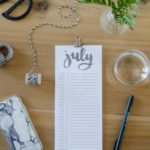 2017 Printable Calendars- Hand lettered script- so minimal and modern! Love how simple they are.